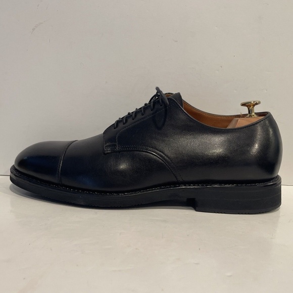 ALDEN 353 Cap Toe Derby CDI Black Calfskin Leather Cap Toe Mens Shoes Sz 11 AA/B main image 8